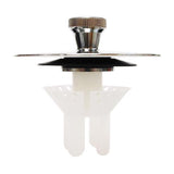 Keeney Quick-N-Easy 2 in. Polished Chrome Brass Tub Stopper