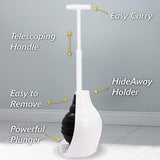 Korky Beehive Max Toilet Plunger with Holder 16 in. L X 6 in. D