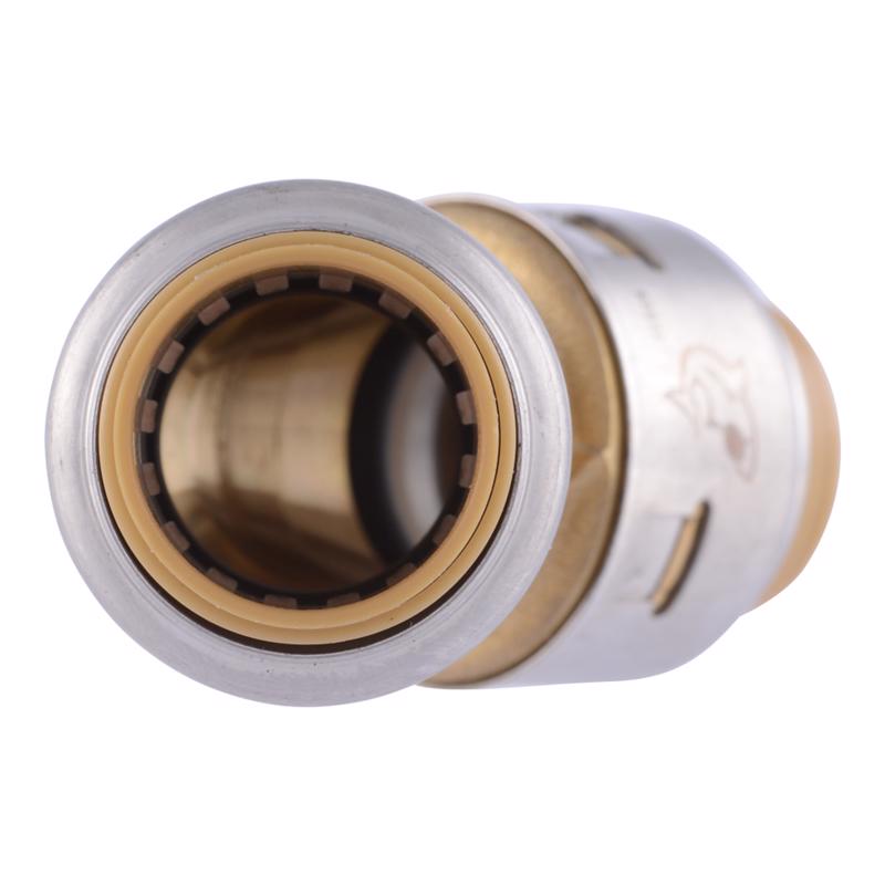 SharkBite Push to Connect 1/2 in. PTC X 1/2 in. D PTC Brass 45 Degree Elbow