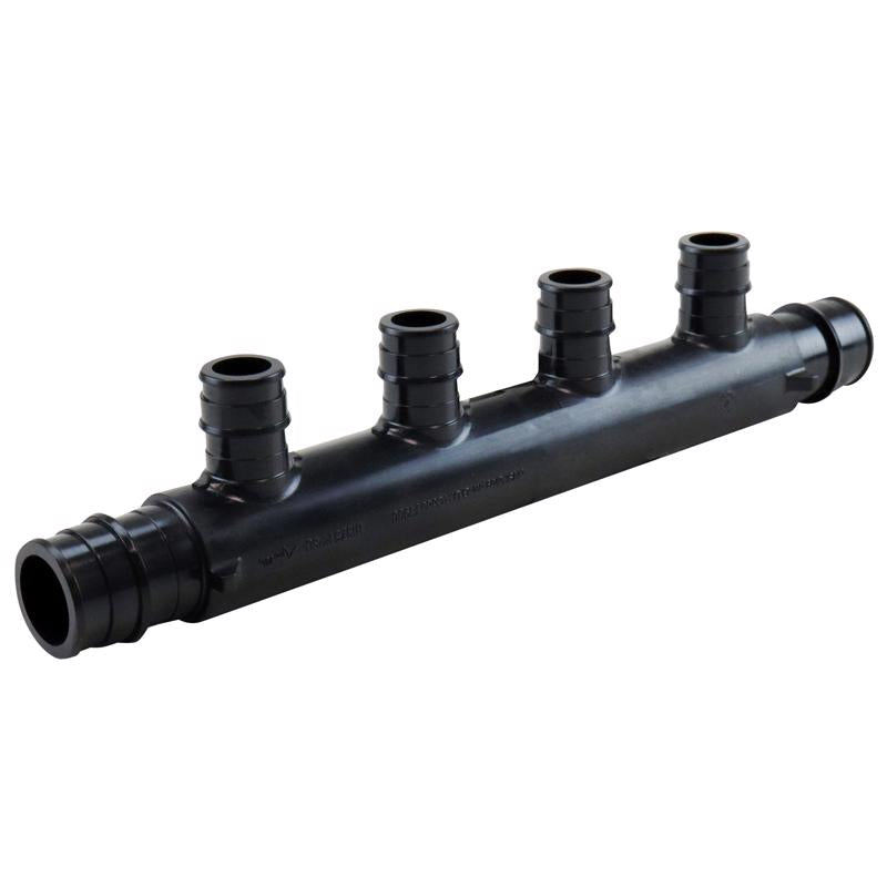 Apollo Expansion PEX / Pex A 3/4 in. Expansion PEX in to X 1/2 in. D PEX Plastic 4 Port Manifold