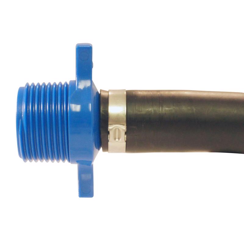 Apollo Blue Twister 3/4 in. Insert in to X 1 in. D MPT Polypropylene Irrigation Hose Adapter 1 pk