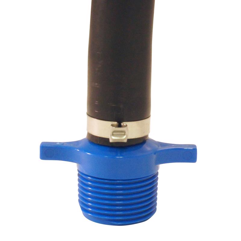 Apollo Blue Twister 3/4 in. Insert in to X 1 in. D MPT Polypropylene Irrigation Hose Adapter 1 pk
