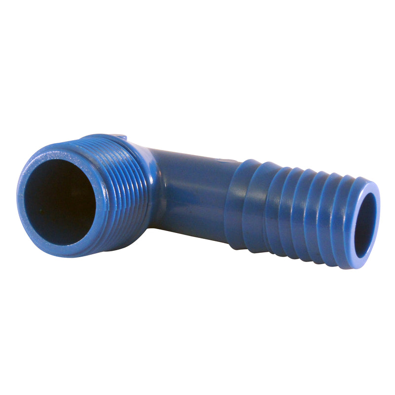 Apollo Blue Twister 3/4 in. Insert in to X 3/4 in. D MPT Polypropylene Elbow 1 pk