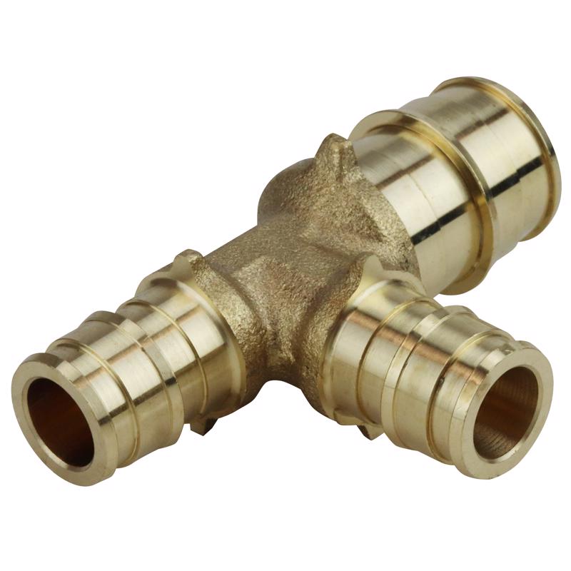 Apollo Expansion PEX / Pex A 3/4 in. Expansion PEX in to X 1/2 in. D PEX Brass Tee