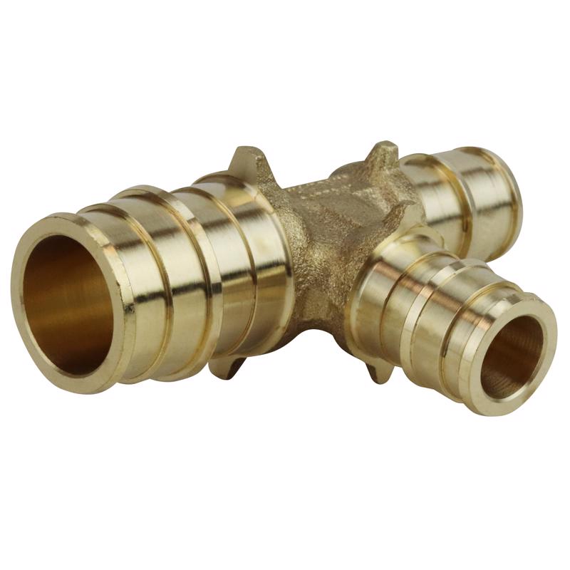 Apollo Expansion PEX / Pex A 3/4 in. Expansion PEX in to X 1/2 in. D PEX Brass Tee