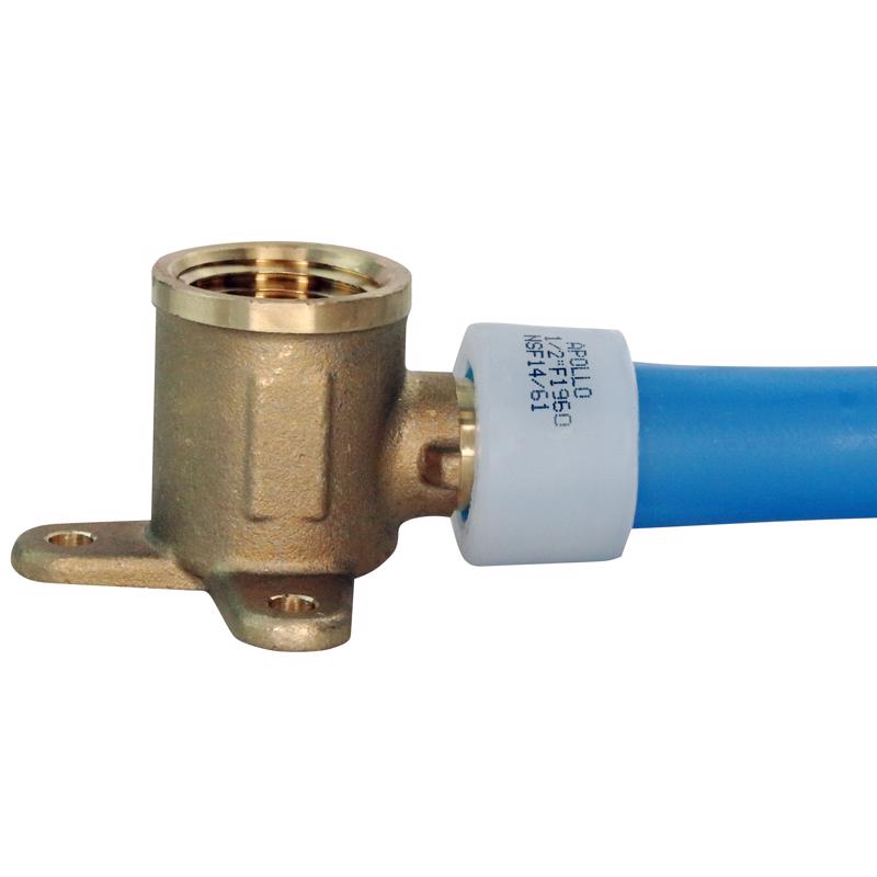 Apollo Expansion PEX / Pex A 1/2 in. Expansion PEX in to X 1/2 in. D FPT Brass Drop Ear Elbow