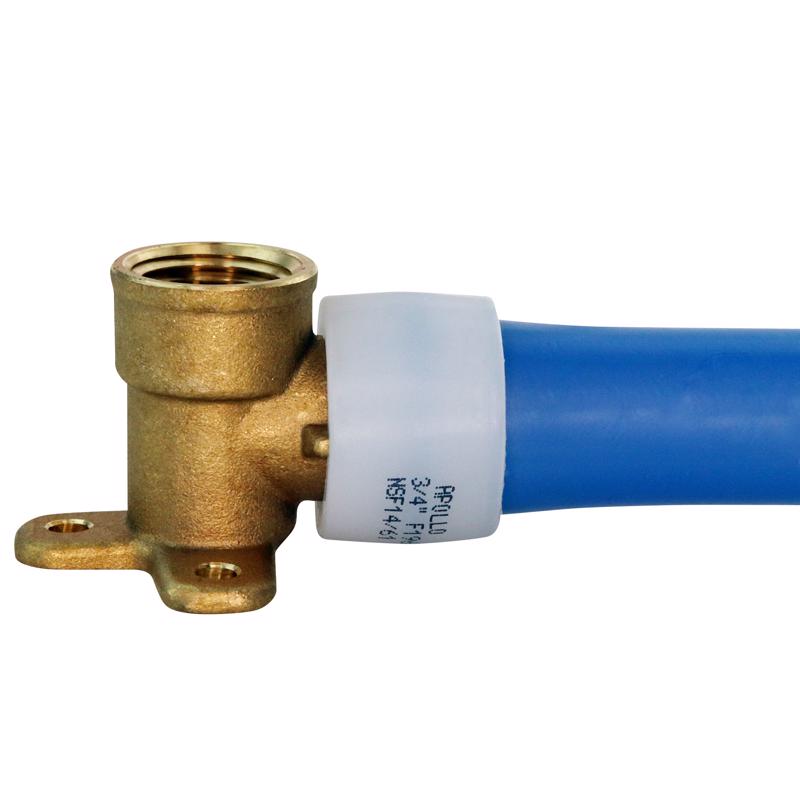 Apollo Expansion PEX / Pex A 3/4 in. Expansion PEX in to X 1/2 in. D FPT Brass Drop Ear Elbow