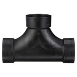 Charlotte Pipe 3 in. Hub X 3 in. D Hub ABS Flush Cleanout Tee