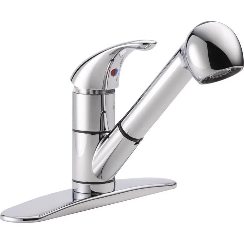 Peerless One Handle Chrome Pull-Out Kitchen Faucet