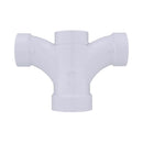 Charlotte Pipe Schedule 40 2 in. Hub X 1-1/2 in. D Hub PVC Cross 1 pk