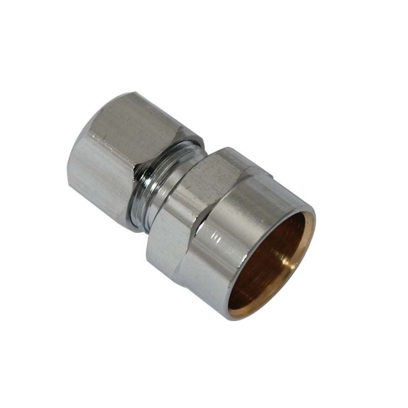 Plumb Pak 1/2 in. Sweat X 3/8 in. D Compression Brass Straight Connector