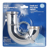 Plumb Pak 1-1/2 in. D Brass J-Bend