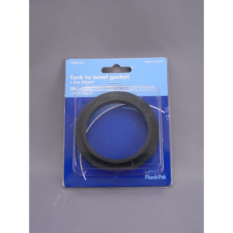 Plumb Pak Tank to Bowl Gasket Black Rubber For Eljer