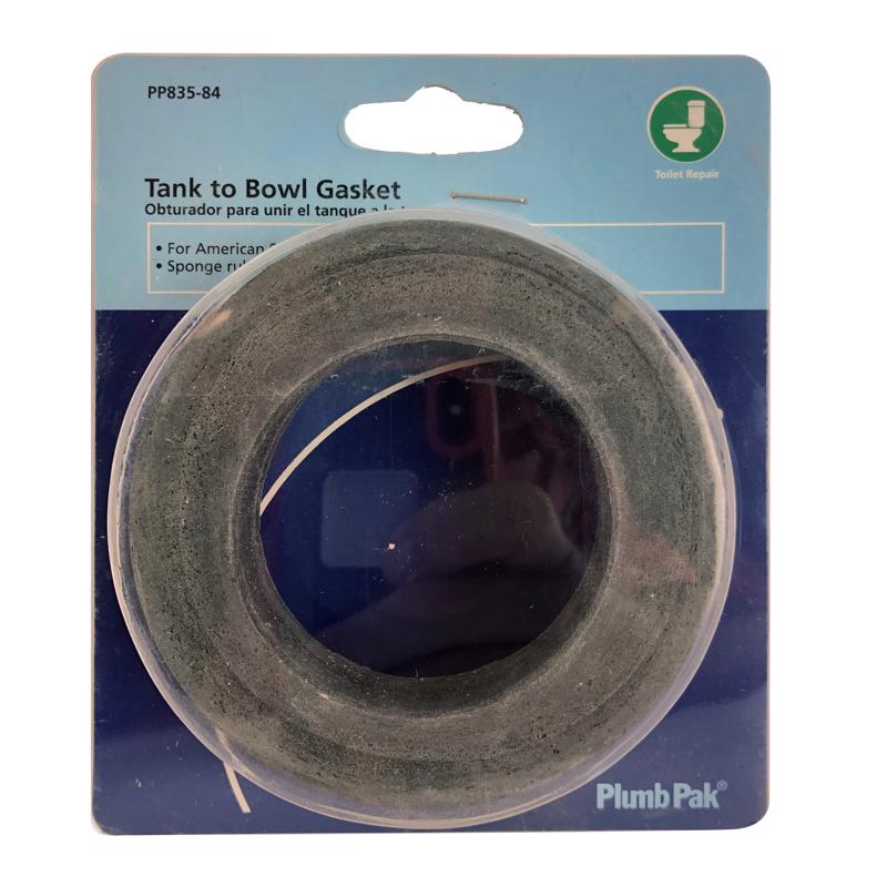 Plumb Pak Tank to Bowl Gasket Black Rubber For American Standard