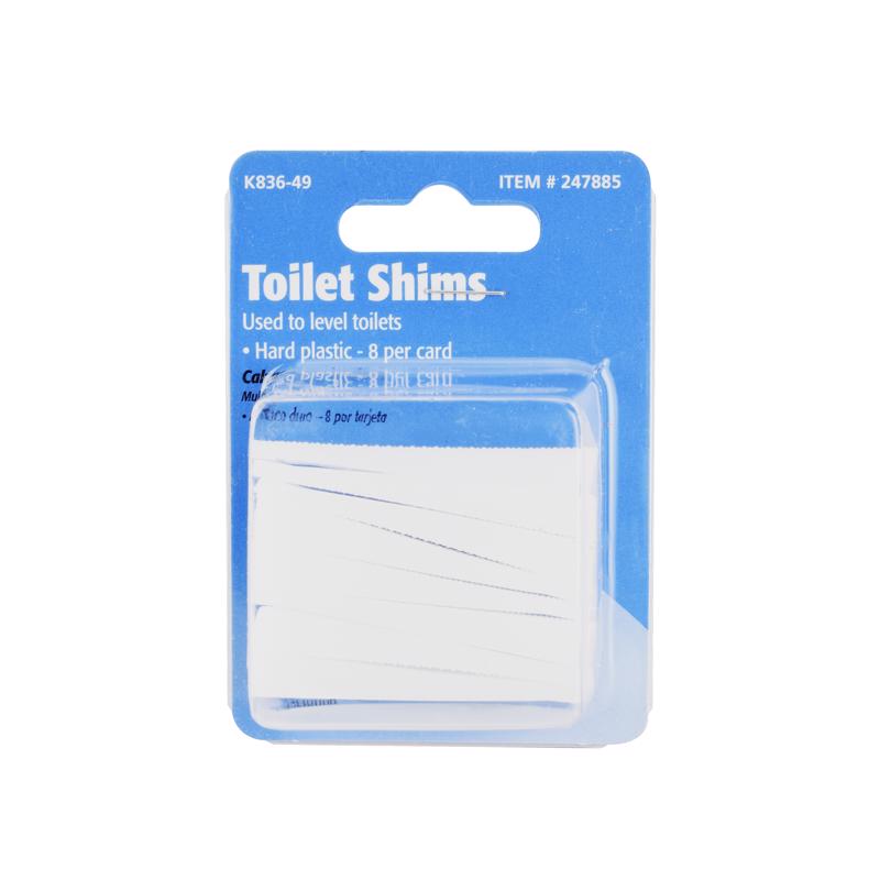 Keeney Toilet Shims White Plastic For Universal