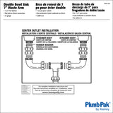 Plumb Pak 1-1/2 in. D X 7 in. L Brass Waste Drain Tube
