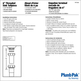 Plumb Pak 1-1/2 in. D X 6 in. L Plastic Sink Tailpiece