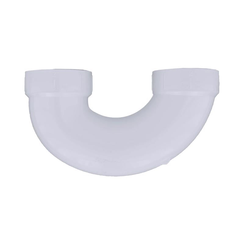 Charlotte Pipe Schedule 40 2 in. Hub X 2 in. D Hub PVC U-Bend 1 pk