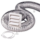 Ace 4 in. W X 4 in. L White Plastic Dryer Vent Kit
