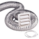 Ace 4 in. W X 4 in. L White Plastic Dryer Vent Kit