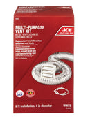 DRYER VENT KIT 4"X8'WHT