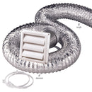 Ace 4 in. W X 6 in. L White Plastic Dryer Vent Kit