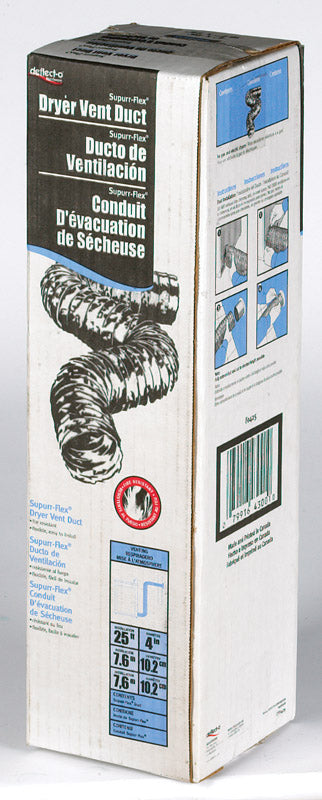 DUCT SUPURR-FLX 4"X25'
