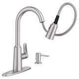 Moen Edwyn One Handle Stainless Steel Pull-Down Kitchen Faucet