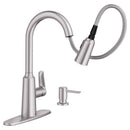 Moen Edwyn One Handle Stainless Steel Pull-Down Kitchen Faucet