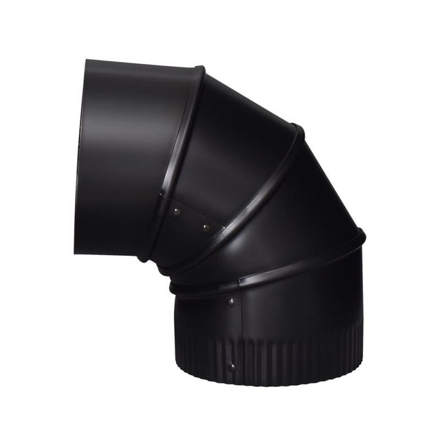ELBOW 90 ADJ 5"BLK STEEL