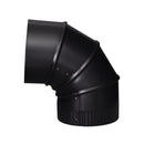 ELBOW 90 ADJ 5"BLK STEEL