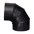 ELBOW 90ADJ BLK STL 7"