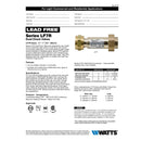 Watts 3/4 in. D X 3/4 in. D Threaded Brass Double Check Valve
