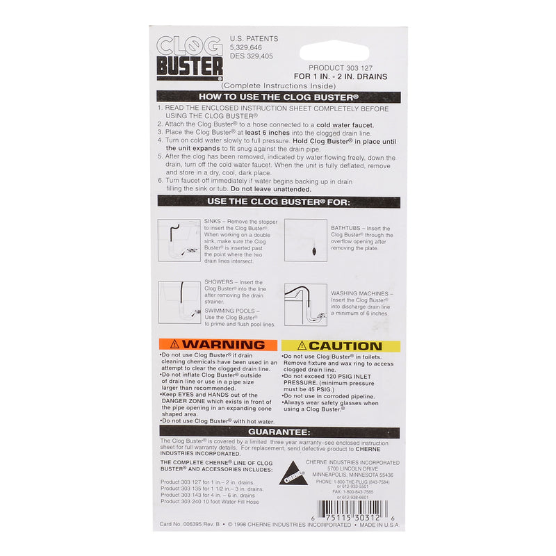 Oatey Clog-Buster Drain Cleaner