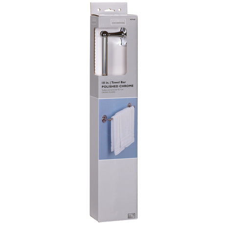 OakBrook Polish Chrome Towel Bar 18 in. L Zinc