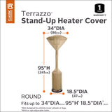 Classic Accessories Terrazzo 95 in. H X 34 in. W Brown Polyester Patio Heater Cover