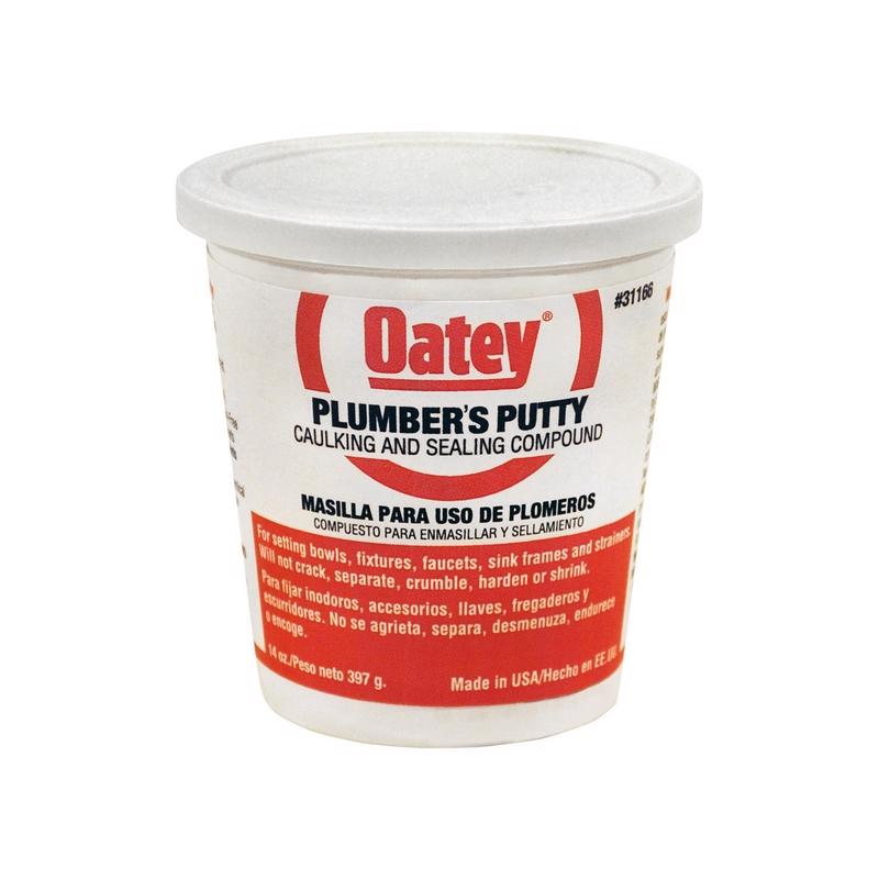 Oatey White Plumbers Putty 14 oz