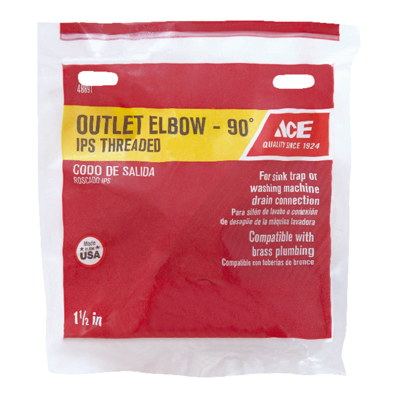 OUTLET 90D ELBOW 1-1/2"