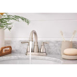 Moen Hilliard Brushed Nickel Bathroom Faucet 4 in.