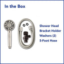 Waterpik PowerPulse+ Brushed Nickel 6 settings Handheld Showerhead 1.8 gpm