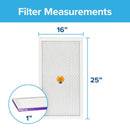Filtrete 16 in. W X 25 in. H X 1 in. D Fiberglass 12 MERV Smart Air Filter 1 pk
