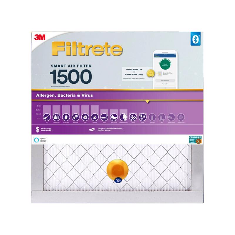 Filtrete 20 in. W X 20 in. H X 1 in. D Fiberglass 12 MERV Smart Air Filter 1 pk