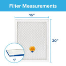 Filtrete 16 in. W X 20 in. H X 1 in. D Fiberglass 13 MERV Pleated Smart Air Filter 1 pk