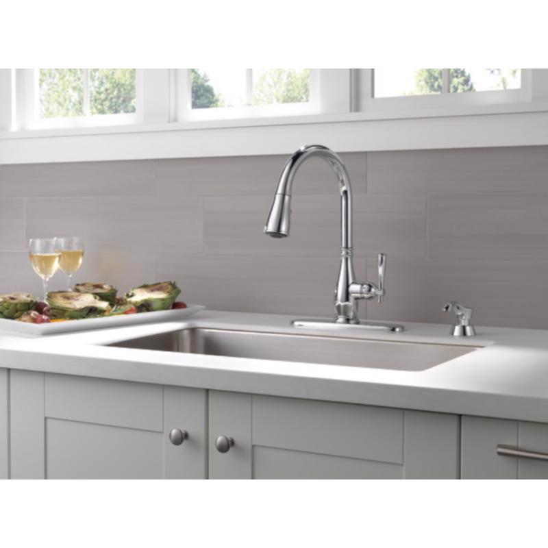 Delta Charmaine One Handle Chrome Pull-Down Kitchen Faucet