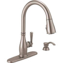 Delta Charmaine One Handle Stainless Steel Pull-Down Kitchen Faucet