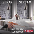 Delta Charmaine One Handle Stainless Steel Pull-Down Kitchen Faucet