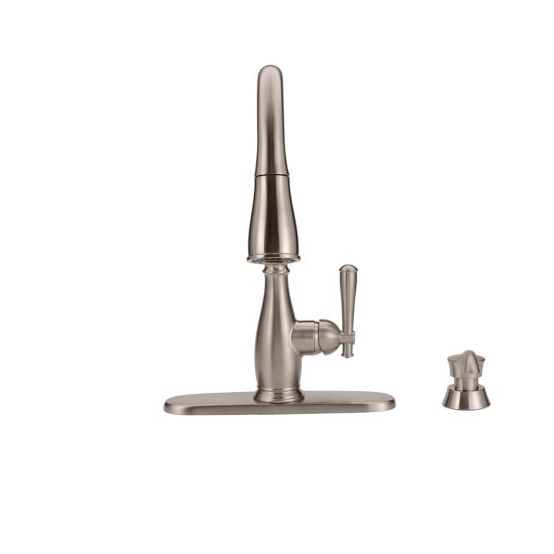 Delta Charmaine One Handle Stainless Steel Pull-Down Kitchen Faucet