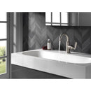 Delta Brushed Nickel Pop-up Bathroom Sink Faucet 4 in.