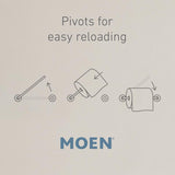 Moen Hilliard Brushed Nickel Toilet Paper Holder