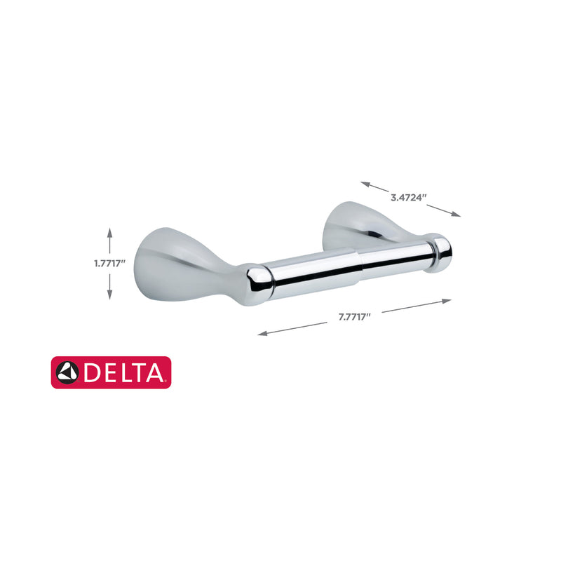 Delta Foundations Chrome Silver Toilet Paper Holder